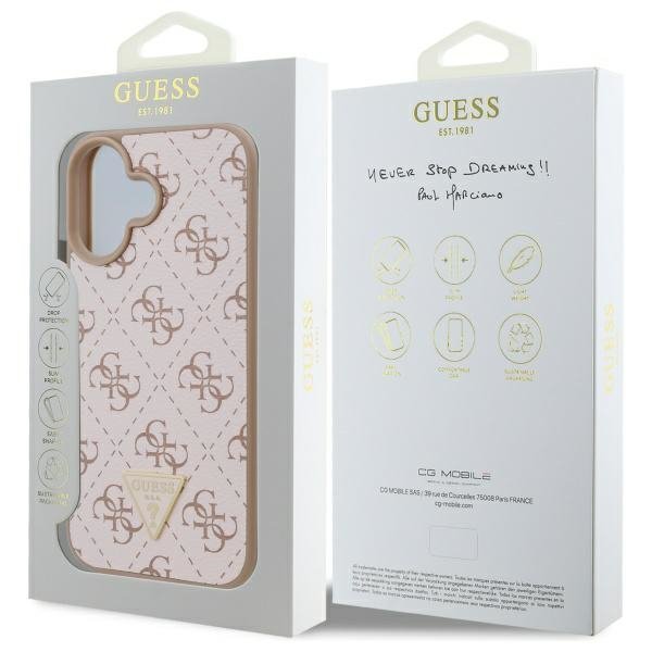 Guess GUHCP16SPG4GPH iPhone 166.1&quot; biały/white hardcase New 4G Triangle