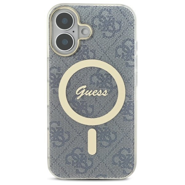 Guess GUHMP16SH4STB iPhone 166.1&quot; niebieski/blue hardcase IML 4G MagSafe