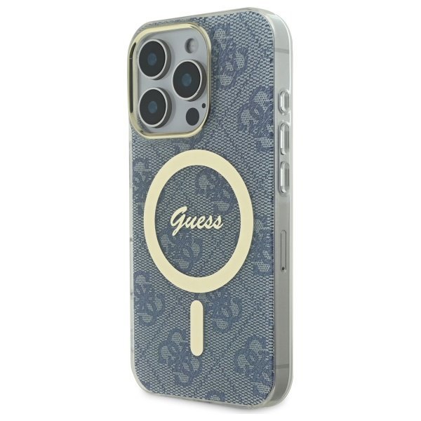 Guess GUHMP16XH4STB iPhone 16 Pro Max6.9&quot; niebieski/blue hardcase IML 4G MagSafe