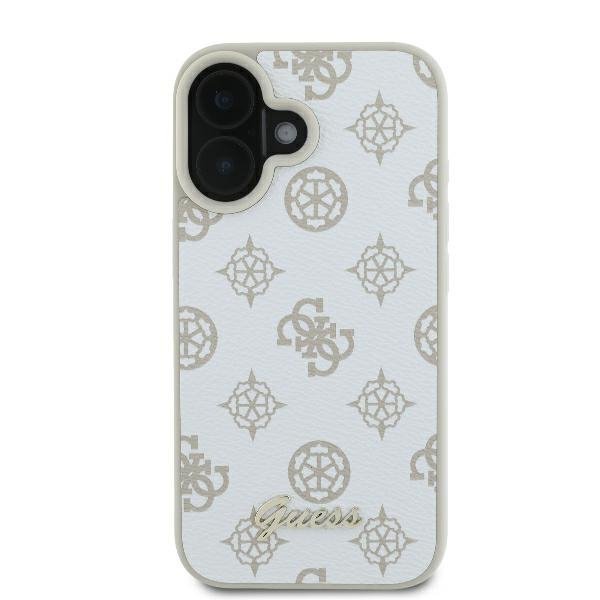 Guess GUHMP16SPGPYSH iPhone 166.1&quot; biały/white hardcase Peony Script Logo MagSafe