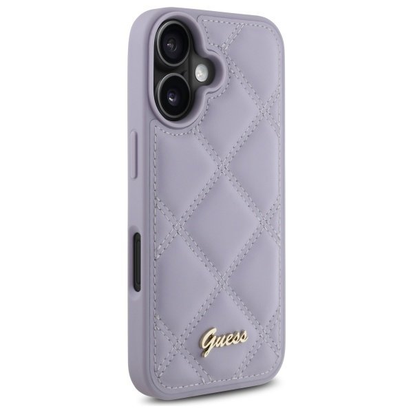Guess GUHCP16SPSQSQSU iPhone 166.1&quot; jasnofioletowy/light purple hardcase Quiled Metal Logo
