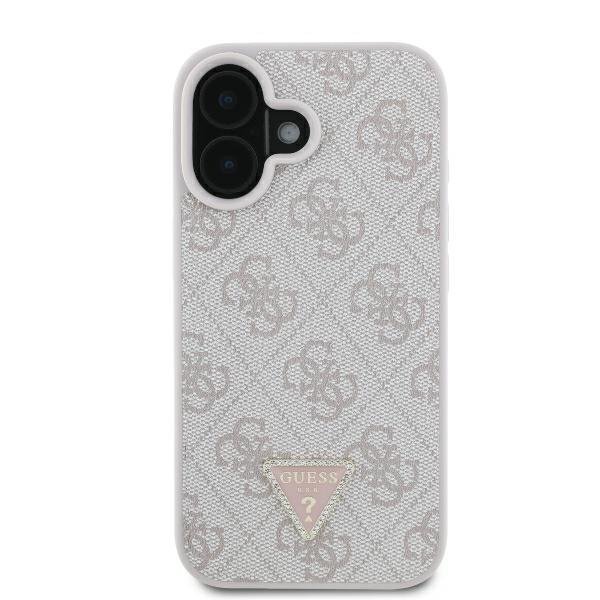 Guess GUHCP16SP4TDSCPP iPhone 166.1&quot; różowy/pink hardcase Leather Metal Logo Strass Crossbody