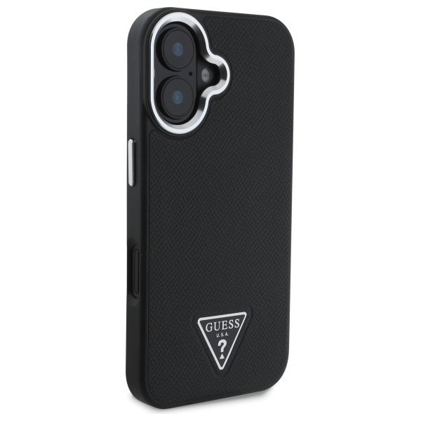 Guess GUHMP16SPGTSPSK iPhone 166.1&quot; czarny/black hardcase Grained Triangle MagSafe