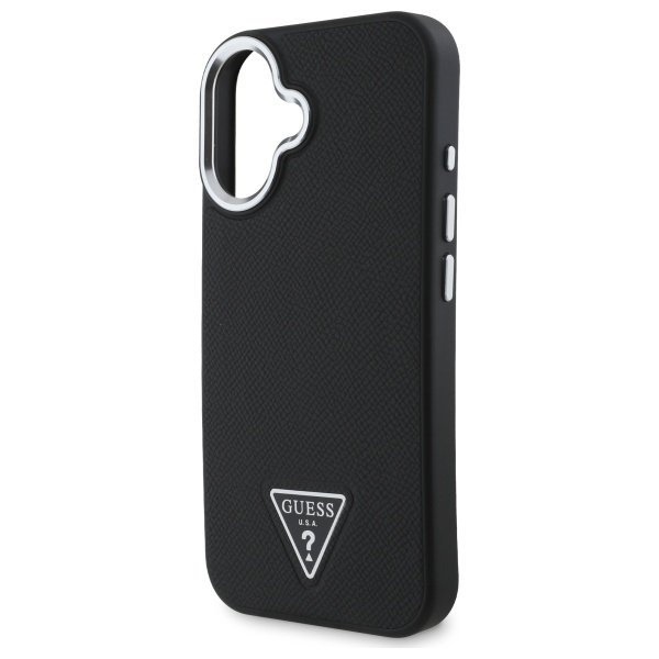 Guess GUHMP16SPGTSPSK iPhone 166.1&quot; czarny/black hardcase Grained Triangle MagSafe