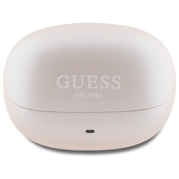 Guess słuchawki Bluetooth GUTWST88MCTGP  TWS + stacja dokująca różowy/pink Capsule Printed Logo