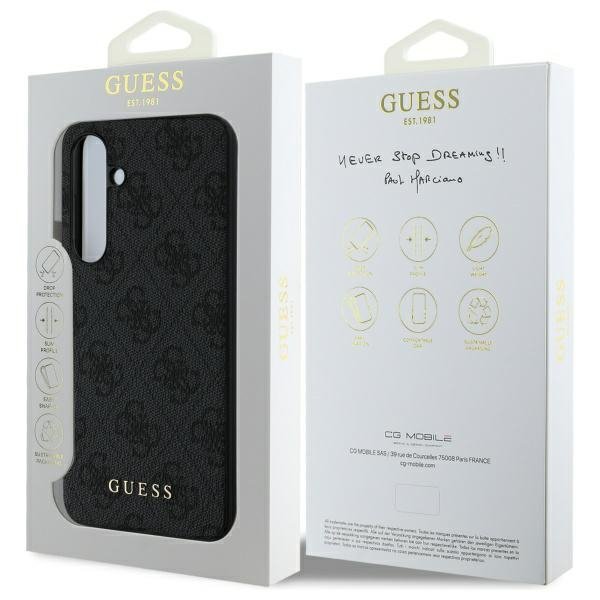 Guess GUHCS24FEGF4GGR S24 FE S721        szary/grey hardcase 4G Charms Collection