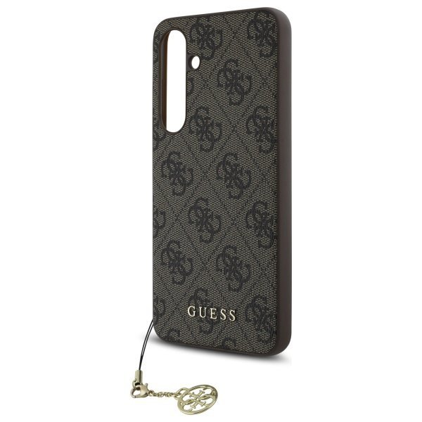 Guess GUHCS24FEGF4GBR S24 FE S721        brazowy/brown hardcase 4G Charms Collection