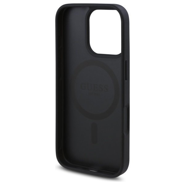 Guess GUHMP16XP4ROPEMCK iPhone 16 Pro    Max 6.9&quot; czarny/black hardcase 4G Flowers Print MagSafe