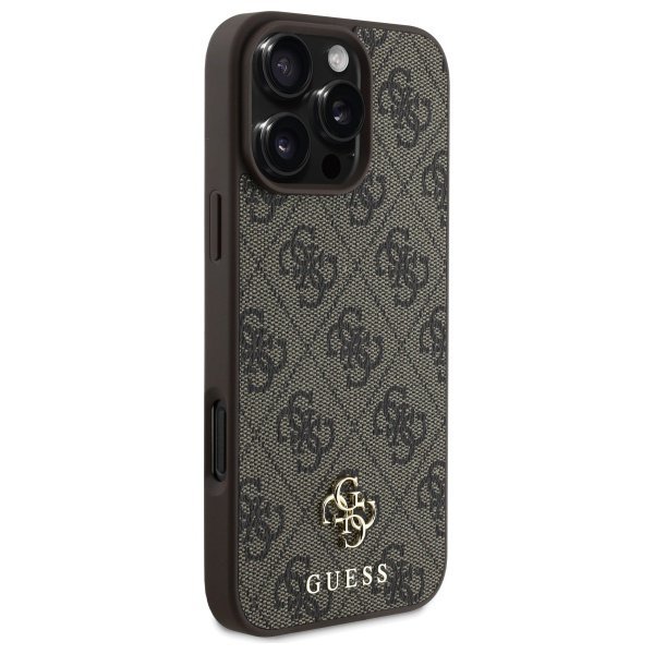 Guess GUHMP16XP4SM4MW iPhone 16 Pro Max  6.9&quot; brązowy/brown hardcase 4G Small Classic MagSafe