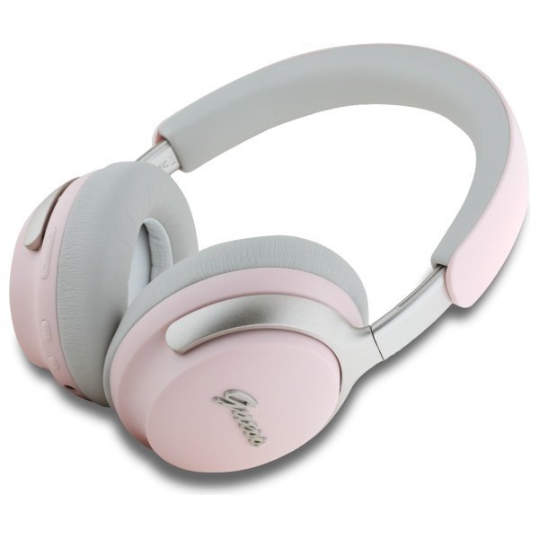 Guess słuchawki nauszne Bluetooth        ANC/ENC GUBHC22PSBCSMP różowy/pink DB Metal Script Logo