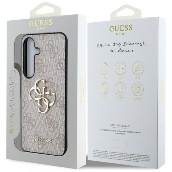 Etui Guess Big 4G Logo Classic Logo do   Samsung Galaxy S25+ różowy