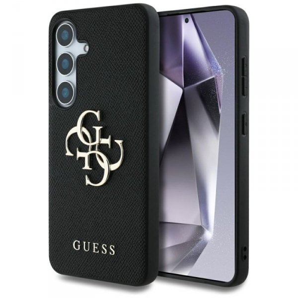 Etui Guess Grained Big 4G Logo Small     Classic Logo do Samsung Galaxy S25+ czarny