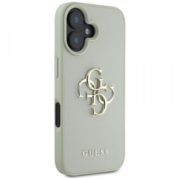 Etui Guess Grained Big 4G Logo Small     Classic Logo do iPhone 16 zielony