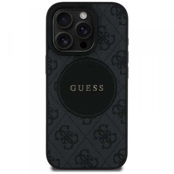 Etui Guess 4G Circle Classic Logo        MagSafe do iPhone 16 Pro Max czarny