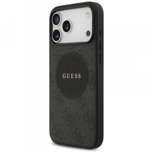 Etui Guess 4G Circle Classic Logo        MagSafe do iPhone 17 Pro Max czarny