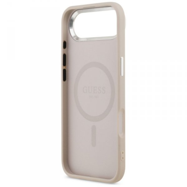 Etui Guess Triangle Logo MagSafe do      iPhone Air różowy