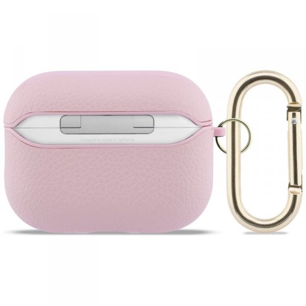 Etui Guess Grained Classic Logo do       AirPods Pro 3 różowy