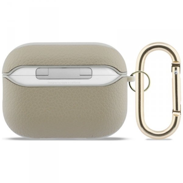 Etui Guess Grained Classic Logo Hook do  AirPods Pro 3 złoty