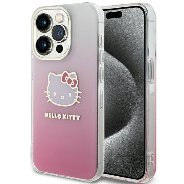 Hello Kitty HKHCP13LHDGKEP iPhone 13 Pro / 13 6.1&quot; różowy/pink hardcase IML Gradient Electrop Kitty Head