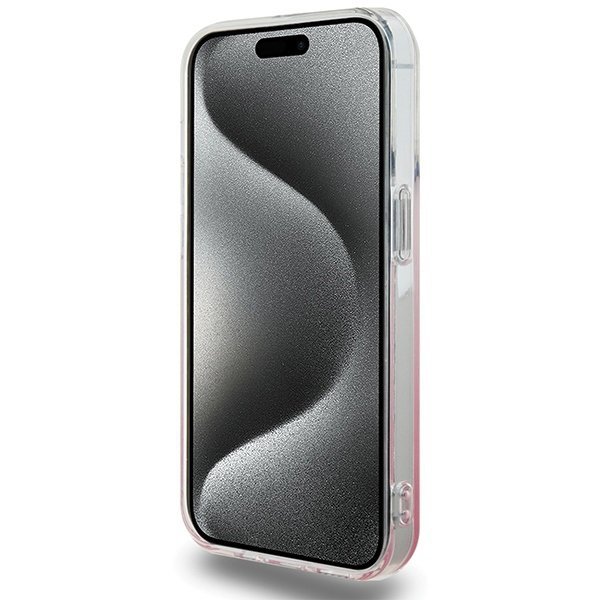 Hello Kitty HKHCP15LHDGKEP iPhone 15 Pro 6.1&quot; różowy/pink hardcase IML Gradient Electrop Kitty Head