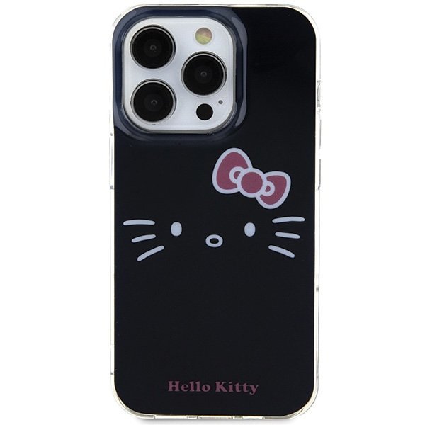 Hello Kitty HKHCP15LHKHLK iPhone 15 Pro 6.1&quot; czarny/black hardcase IML Kitty Face