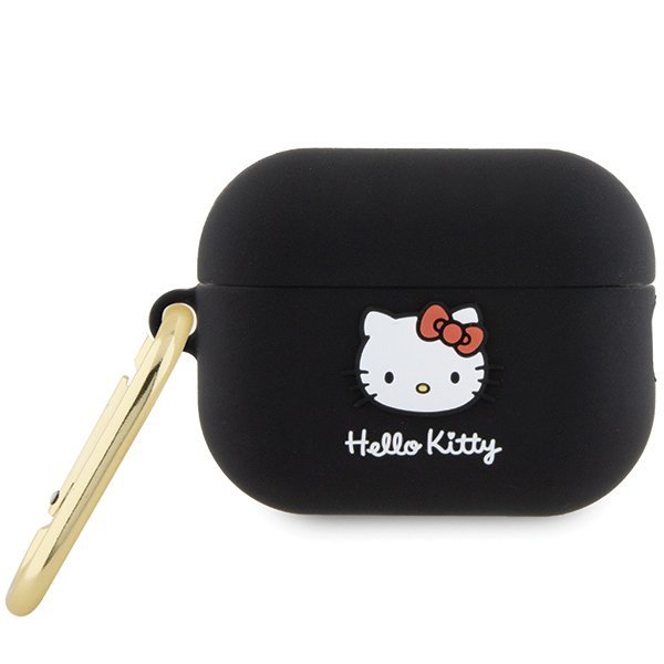 Hello Kitty HKAP23DKHSK Airpods Pro 2 (2022/2023) cover czarny/black Silicone 3D Kitty Head