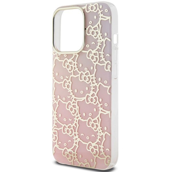 Hello Kitty HKHCP14XHCHPEP iPhone 14 ProMax 6.7&quot; różowy/pink hardcase IML Gradient Electrop Crowded Kitty Head