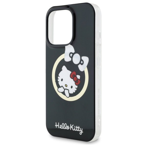 Hello Kitty HKHMP16LHFLBK iPhone 16 Pro6,3&quot; czarny/black hardcase IML Fun bow Magsafe