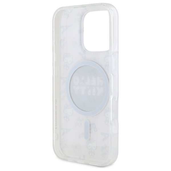 Hello Kitty HKHMP16LHAOPP iPhone 16 Pro6,3&quot; różowy/pink hardcase IML All Over Paris Magsafe