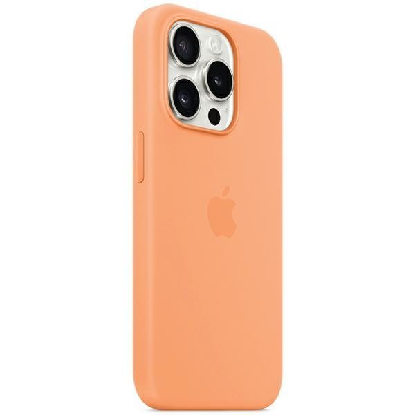 Etui Apple MT1W3ZM/A iPhone 15 Pro Max 6.7&quot; MagSafe pomarańczowy/orange sorbet Silicone Case