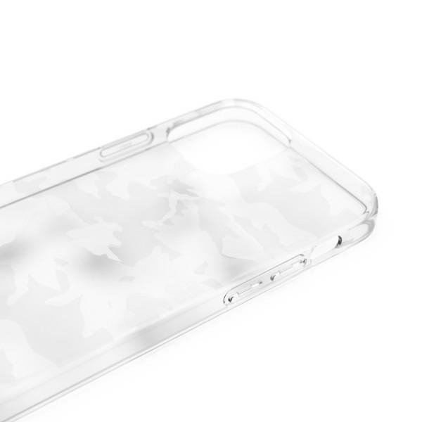 Adidas OR SnapCase Camo iPhone 12/12 Proprzezroczysty/biały 43705