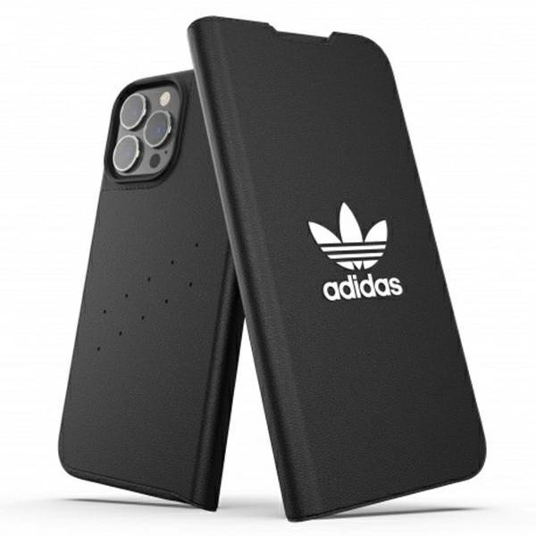 Adidas OR Booklet Case BASIC iPhone 13 Pro Max 6,7&quot; czarno biały/black white 47127