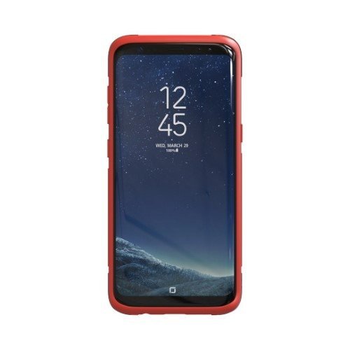 Adidas SP Solo Case Sam SS17 S8 G950 czarno czerwony black red 29655 S8 SERIA S SAMSUNG ETUI DO TELEFONOW
