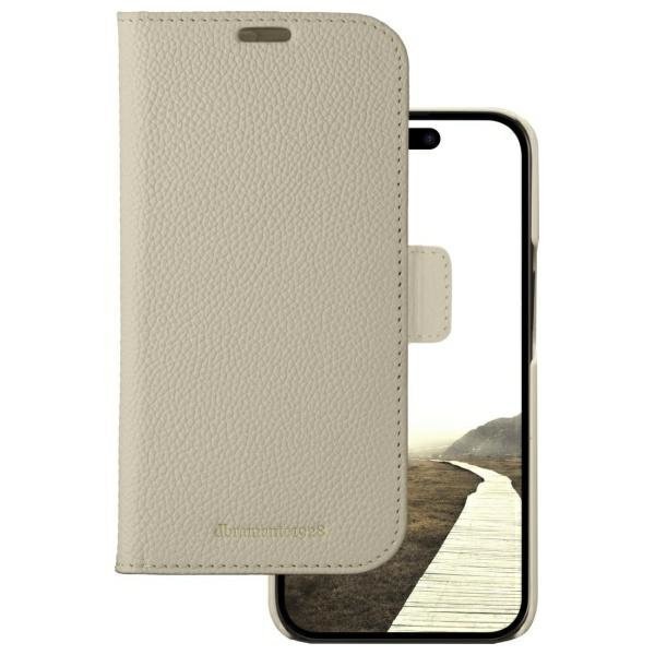 Etui dbramante 1928 New York 2w1 Wallet  do iPhone 15 beżowy/sand dune