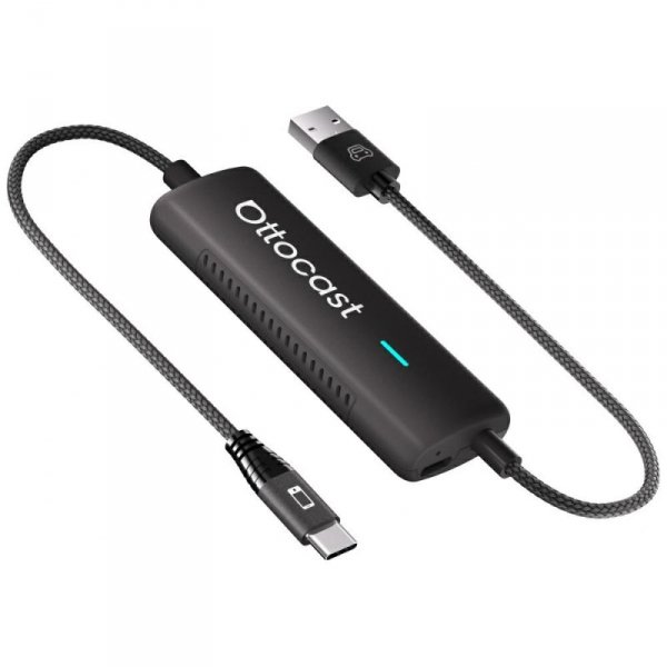 Adapter samochodowy Ottocast CA450-T     Mirror Touch CarPlay czarny