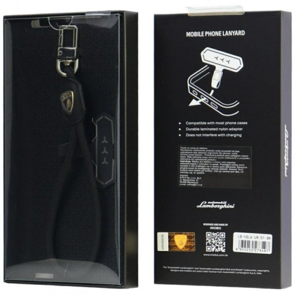 Uniwersalna smycz Lamborghini Urus D1    Handstrap czarny