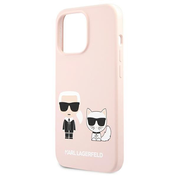 Karl Lagerfeld KLHCP13LSSKCI iPhone 13 Pro / 13  6,1&quot; hardcase jasno różowy/light pink Silicone Karl & Choupette