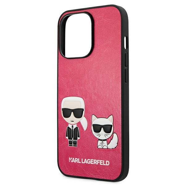 Karl Lagerfeld KLHCP13LPCUSKCP iPhone13 Pro / 13 6,1&quot; fuksja/fuchsia hardcase Ikonik Karl & Choupette