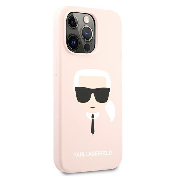 Karl Lagerfeld KLHCP13LSLKHLP iPhone 13Pro / 13 6,1&quot; jasnoróżowy/light pink hardcase Silicone Karl`s Head