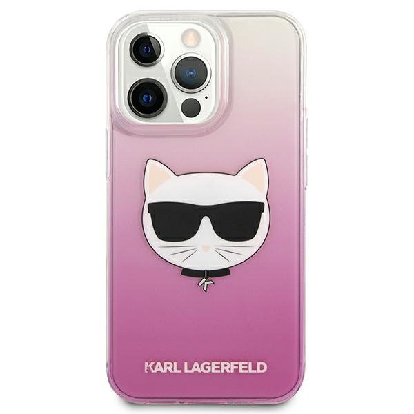 Karl Lagerfeld KLHCP13LCTRP iPhone 13 Pro / 13 6,1&quot; hardcase różowy/pink Choupette Head
