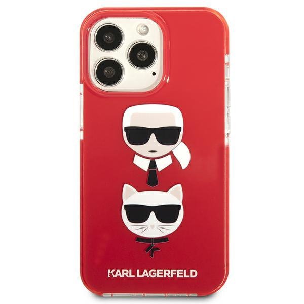 Karl Lagerfeld KLHCP13LTPE2TR iPhone 13Pro / 13 6,1&quot; hardcase czerwony/red Karl&Choupette Head