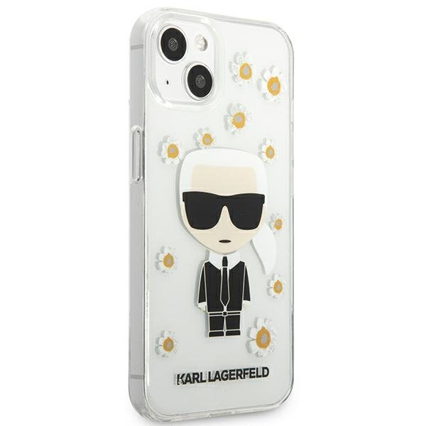 Karl Lagerfeld KLHCP13SHFLT iPhone 13mini 5,4&quot; przezroczysty/transparent Flower Ikonik Karl