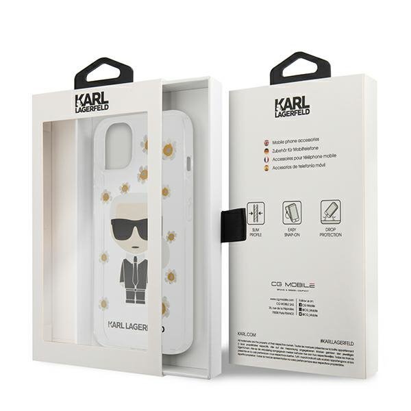 Karl Lagerfeld KLHCP13SHFLT iPhone 13mini 5,4&quot; przezroczysty/transparent Flower Ikonik Karl