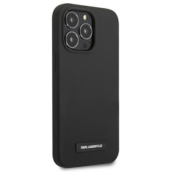 Karl Lagerfeld KLHCP13LSLMP1K iPhone 13 Pro / 13 6,1&quot; hardcase czarny/black Silicone Plaque