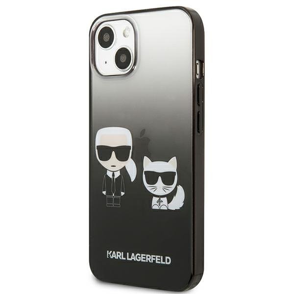 Karl Lagerfeld KLHCP13STGKCK iPhone 13 mini 5,4&quot; hardcase czarny/black Gradient Ikonik Karl & Choupette