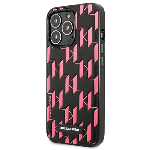 Karl Lagerfeld KLHCP13LMNMP1P iPhone 13 Pro / 13 6,1&quot; hardcase różowy/pink Monogram Plaque
