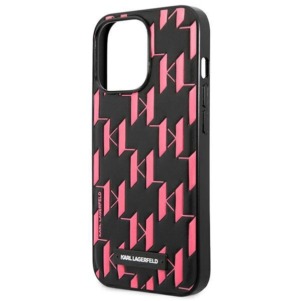 Karl Lagerfeld KLHCP13LMNMP1P iPhone 13 Pro / 13 6,1&quot; hardcase różowy/pink Monogram Plaque