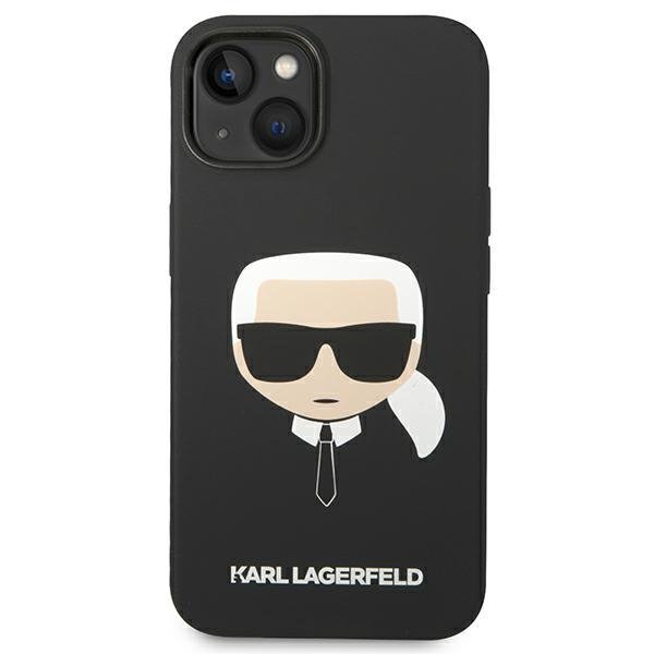 Karl Lagerfeld KLHMP14MSLKHBK iPhone 14 Plus / 15 Plus 6,7&quot; hardcase czarny/black Silicone Karl`s Head Magsafe
