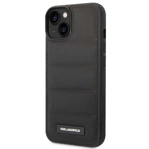 Karl Lagerfeld KLHCP14SPSQAK iPhone 14 / 15 / 13 6,1&quot; hardcase czarny/black Puffy Elongated Logo