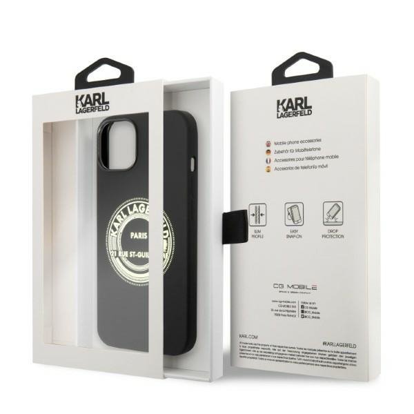 Karl Lagerfeld KLHCP14MSRSGRCK iPhone 14 Plus / 15 Plus 6,7&quot; hardcase czarny/black Silicone RSG